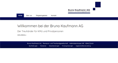 Desktop Screenshot of brunokaufmannag.ch
